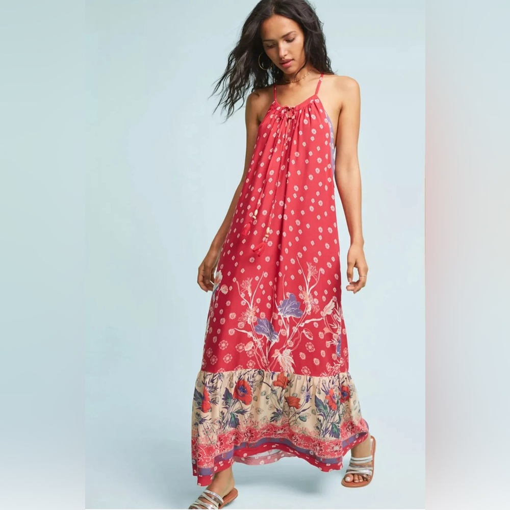 Anthropologie | Maeve Kira Printed Maxi Dress size XS
